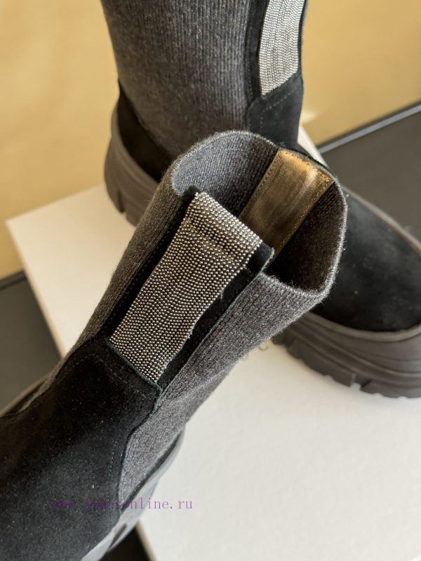 Purchasing Qualitybrunellocucinelli fw24 new arrival～BC24 Autumn/Winter Chelsea Short Boots,x8l9ht2v - Image 7