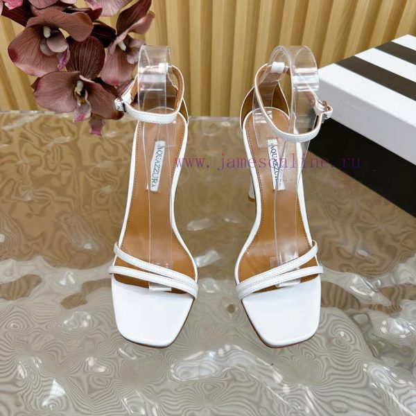 Aquazzura 2024 New Top Pineapple Women's Hollow High Heel Sandals Original 1:1 Open Mold Hee0dgxkck0 - Image 6