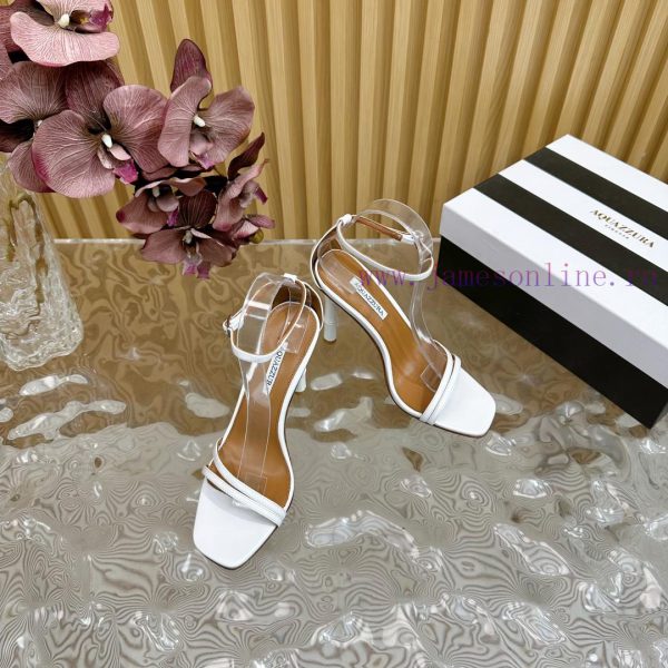 Aquazzura 2024 New Top Pineapple Women's Hollow High Heel Sandals Original 1:1 Open Mold Hee0dgxkck0 - Image 7