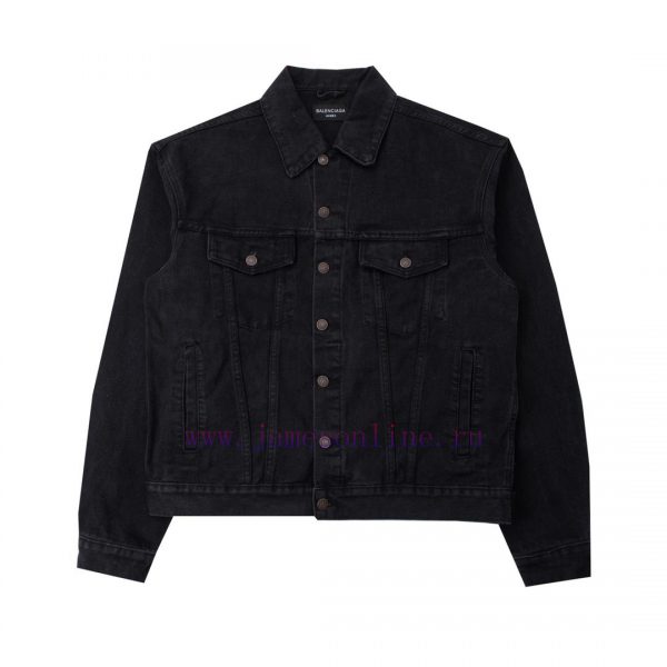 High qualityBalenciaga/Balenciaga Cola Embroidered Adhesive Letter Cowboy Jacket Jacket for 5u0p512q