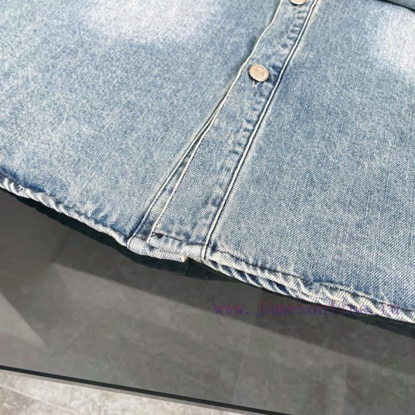 𝐌𝐚𝐢𝐬𝐨𝐧𝐌𝐚𝐫𝐠𝐢𝐞𝐥𝐚. mm6 Magira digital embroidery pocket washed retro blue denim shirt jacketMa txxdzz0u - Image 7