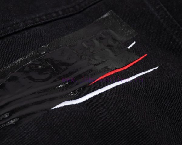 High qualityBalenciaga/Balenciaga Cola Embroidered Adhesive Letter Cowboy Jacket Jacket for 5u0p512q - Image 6