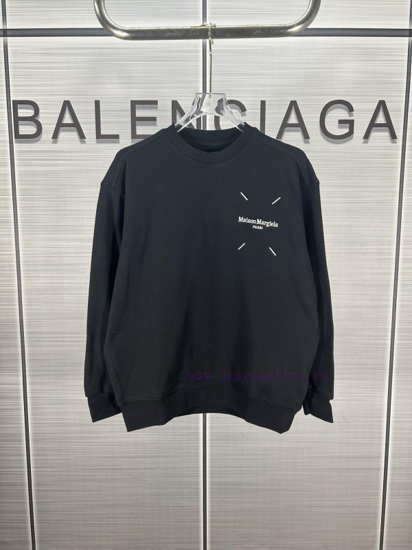 𝐌𝐚𝐢𝐬𝐨𝐧𝐌𝐚𝐫𝐠𝐢𝐞𝐥𝐚 Magira MM6 Embroidered Heavy duty Small and Medium Sized Loose Hoodie 32 Legg asf64zwy