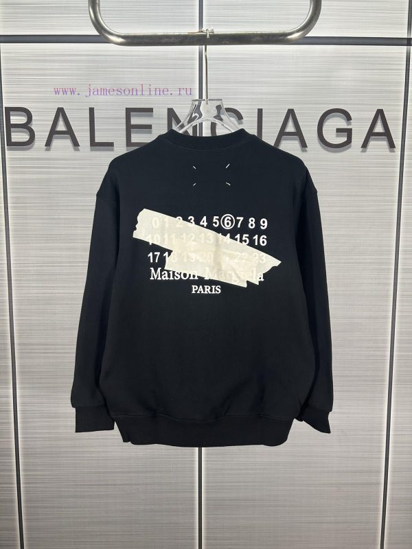 𝐌𝐚𝐢𝐬𝐨𝐧𝐌𝐚𝐫𝐠𝐢𝐞𝐥𝐚 Magira MM6 Embroidered Heavy duty Small and Medium Sized Loose Hoodie 32 Legg asf64zwy - Image 3