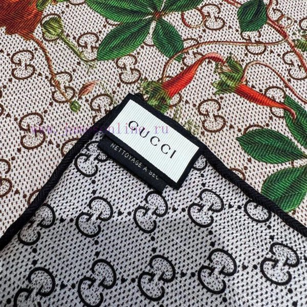 ️ NewGucci Double sided Double color Flower Cashmere Scarf~Super lift color High female cashz828n2l7 - Image 15