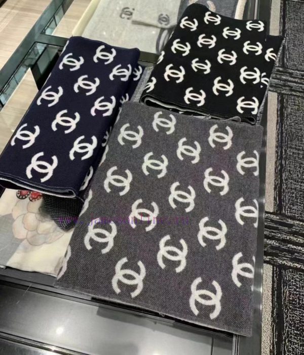 Chanel 2023 New Autumn/Winter Classic Series ScarfThe ultimate collision of black and white,v8oz3rc2 - Image 10