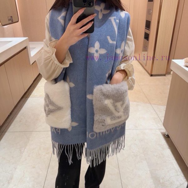 - L Pocket Cashmere Long Scarf LV New Shawl Scarf, Continuing the Winter Classic ️ Cashmere 80a3c6iy