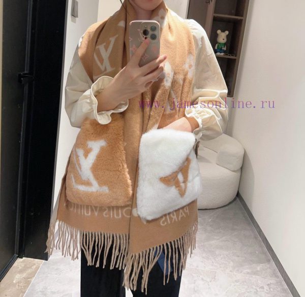 - L Pocket Cashmere Long Scarf LV New Shawl Scarf, Continuing the Winter Classic ️ Cashmere grocc8yf