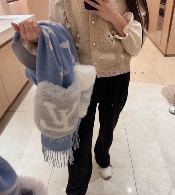 - L Pocket Cashmere Long Scarf LV New Shawl Scarf, Continuing the Winter Classic ️ Cashmere 5ici4pdu - Image 3
