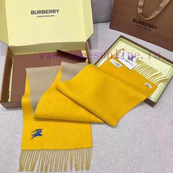 𝐁𝐔𝐑𝐁𝐄𝐑𝐑𝐘 Double sided solid color embroidered long scarf official website synchronized new ️guv9ny6b - Image 6
