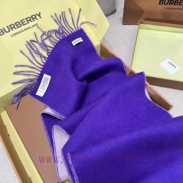 𝐁𝐔𝐑𝐁𝐄𝐑𝐑𝐘 Double sided solid color embroidered long scarf official website synchronized new ️ohgx2vdi - Image 7