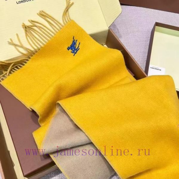 𝐁𝐔𝐑𝐁𝐄𝐑𝐑𝐘 Double sided solid color embroidered long scarf official website synchronized new ️guv9ny6b - Image 7