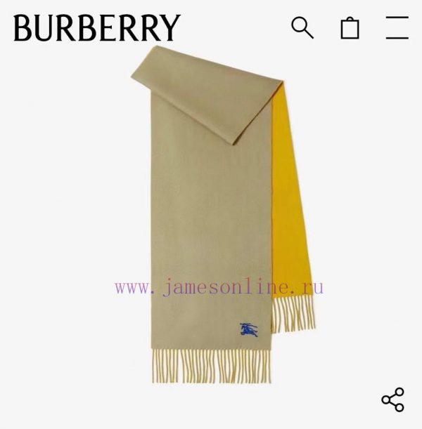 𝐁𝐔𝐑𝐁𝐄𝐑𝐑𝐘 Double sided solid color embroidered long scarf official website synchronized new ️guv9ny6b - Image 10