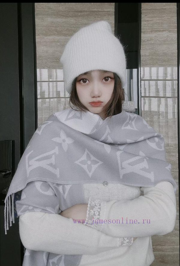 ️ Donkey brand essential double-sided presbyopia wool scarf~The presbyopia element is really0m0lkuqo - Image 3