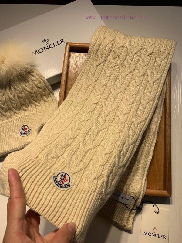 Mask set cashmere set hat - with fox fur ball classic set hat scarf ️ Warm and super comfortf8pcaw1e - Image 4