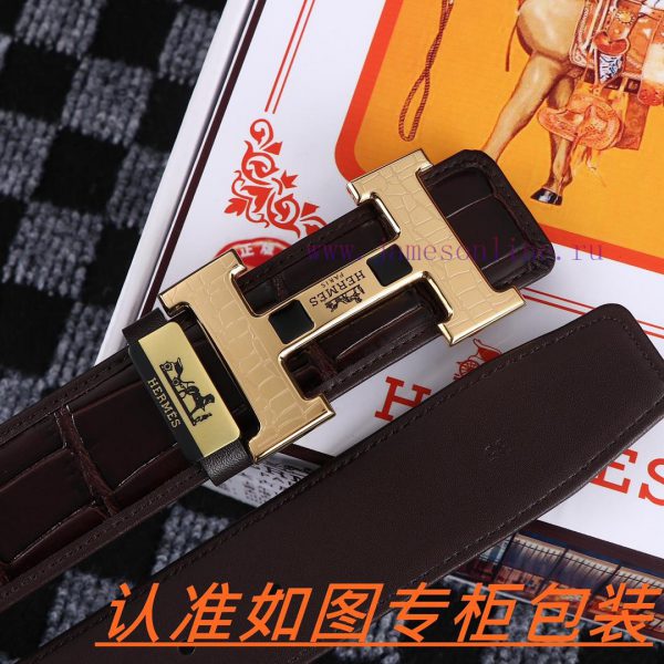 Men's belt HermesMen's leather belt is made of 100% head layer cowhide, ensuring that the 24 9kojqswk - Image 6