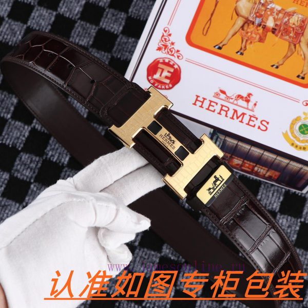 Men's belt HermesMen's leather belt is made of 100% head layer cowhide, ensuring that the 24 9kojqswk - Image 7