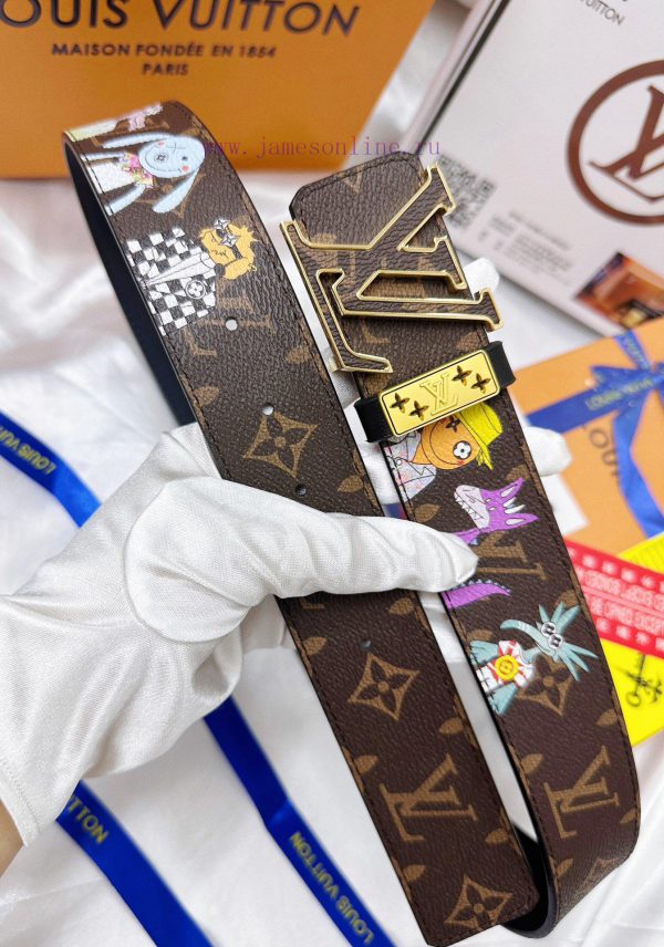 Belt LV Louis ReproductionBelt made of 100% head layer cowhide, ensuring genuine leather sti cnbmsb3t - Image 5