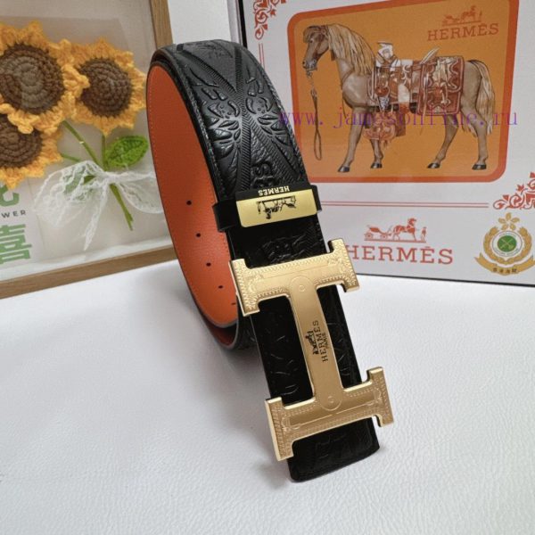 Hermes Hermès  Material: Leather Belt with 100% Head Layer. The leather belt is guaranteed t qijpu3m4