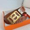 Hermes Hermes waist beltHanging buckle, classic pure steel material buckle head, double-side uemqlgl8