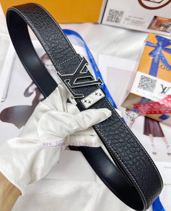 Belt LV Louis Vuitton's top tier replicaThe belt is made of 100% imported original cowhide, lt5wdu62 - Image 7