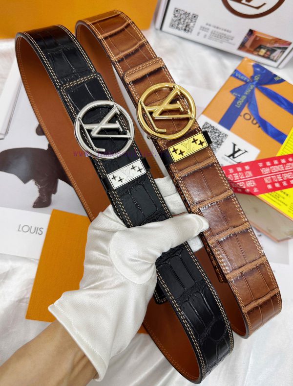 Belt LV Louis Vuitton's top tier replicaThe waistband is made of 100% imported original cowh ldj528tk - Image 9