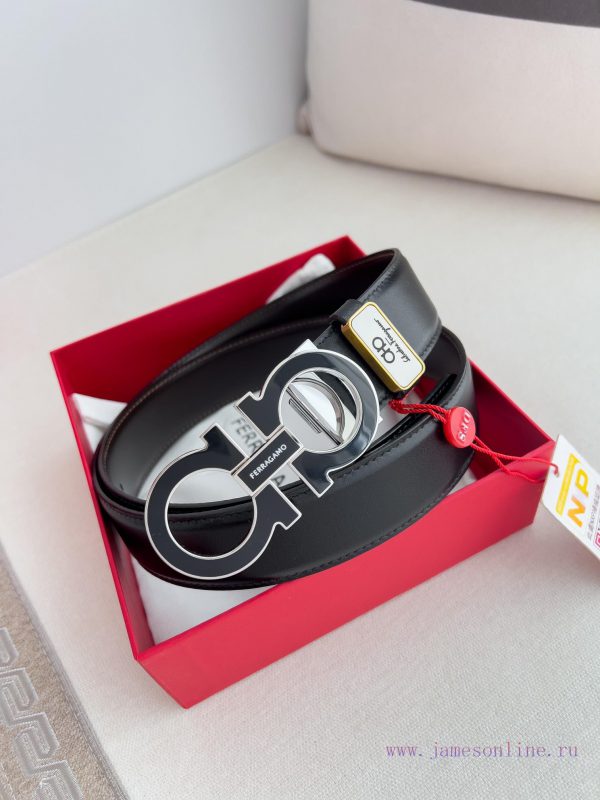 Ferragamo Ferrgamo ️ Belt and beltHanging buckle, classic hanging buckle made of pure copper 0snxobtz