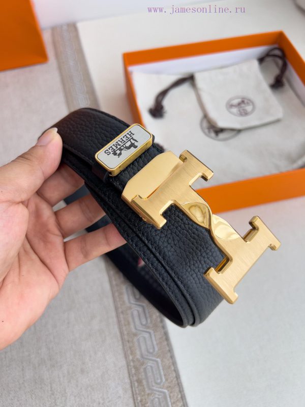 Hermes Her.. Mes ️ Automatic belt buckle waist beltAutomatic buckle, made of pure steel mate vv4nzx0n - Image 3