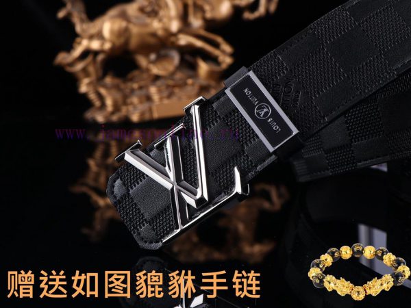 Belt LV Louis VuittonThe waistband is made of 100% cowhide, ensuring that the genuine leathe miksnuix - Image 6