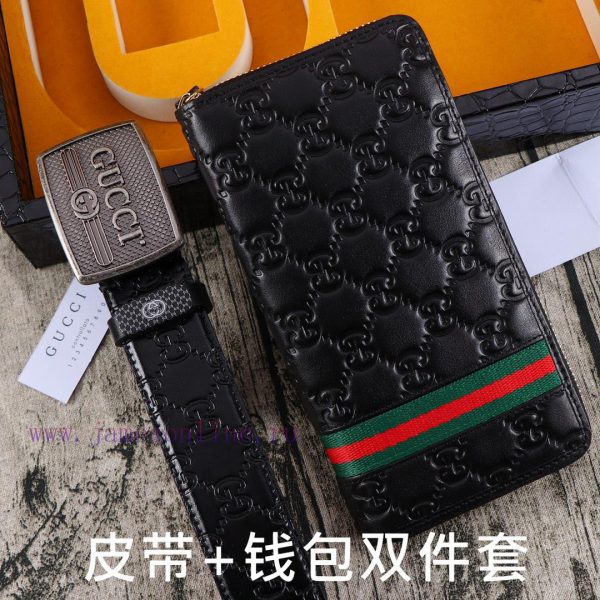 Gucci. Gucci two-piece setWooden box, belt+wallet, two-piece setGrade: Italian imported 100% t5zgo0xi - Image 6