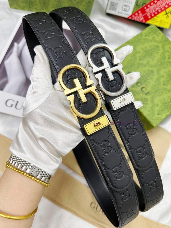 Belt Gucci Gucci automatic buckle-Belt replica Gucci The automatic belt series is made of 10 b0vlbk27