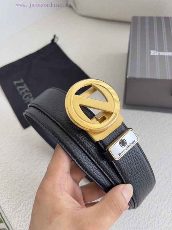 Jenny Ermenegido Zelma. Belt Automatic BeltPure steel material automatic buckle, top layer c dhx846b4 - Image 5