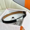 Hermes Women's BeltFull set of 1.8mm women's Kelly original imported leather K gold/platinum 1dx404ff
