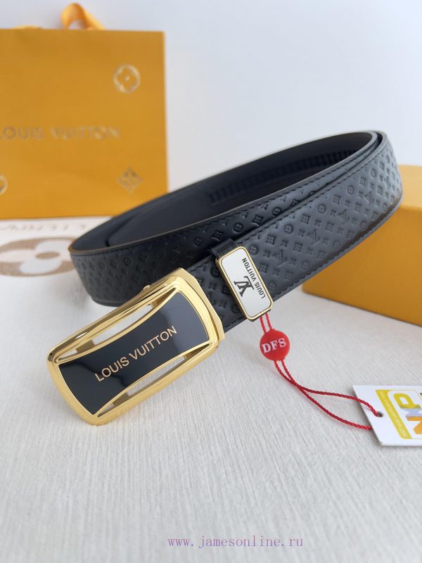 LV... Louis Vuitton Belt ️ Automatic BeltAutomatic buckle, made of pure steel material, with zrd6oo3m