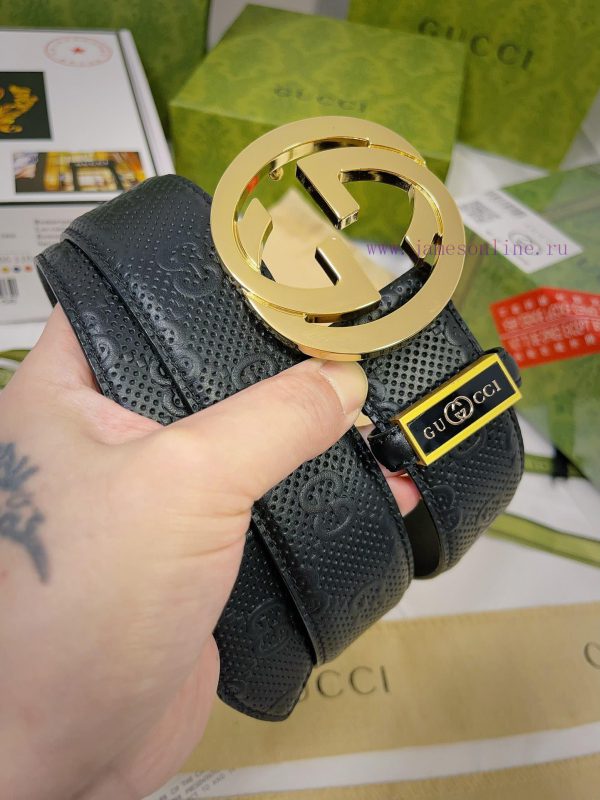 Belt Gucci Gucci️Belt made of 100% head layer cowhide, guaranteed genuine leather, 24k pure a786l7in