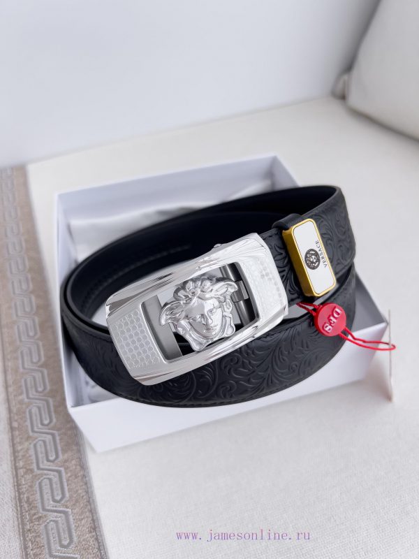 Versace Versace. ️ Belt and belt automatic beltAutomatic belt, classic head buckle made of p lya0bxin