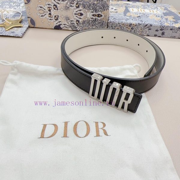 Remastered imported original factory leather belt, women's casual belt 3.0cm, Dior new style 1e59vmat