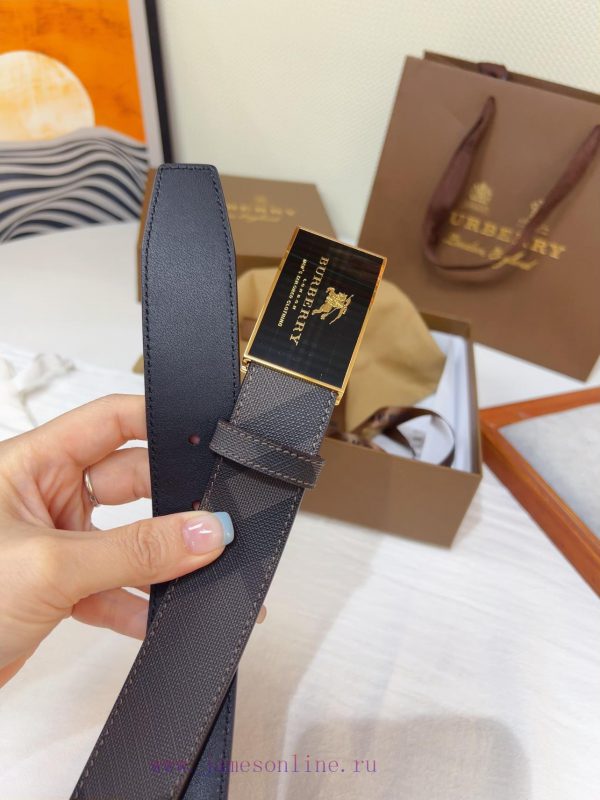 The new Burberry belt is synchronized with the new Italian made belt, made of selected smoot ajjm23fn