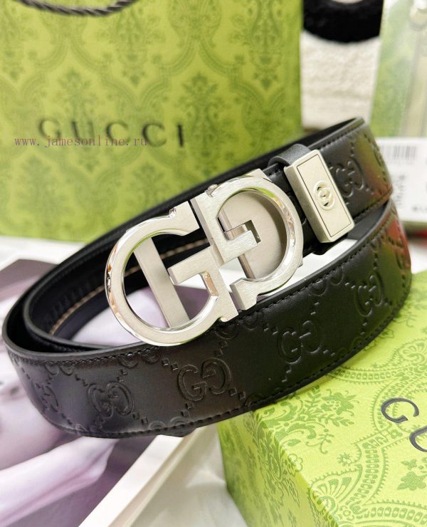 Belt Gucci Gucci automatic buckle-Belt replica Gucci The automatic belt series is made of 10 hqq0iie2 - Image 3
