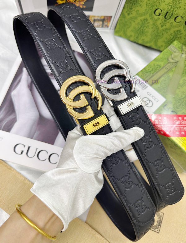 Belt Gucci Gucci automatic buckle-Belt replica Gucci The automatic belt series is made of 10 eebsxlyx