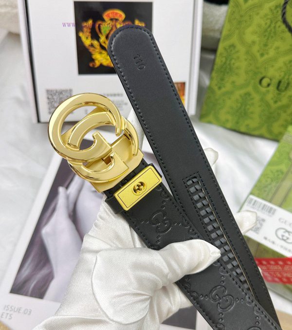 Belt Gucci Gucci automatic buckle-Belt replica Gucci The automatic belt series is made of 10 eebsxlyx - Image 10