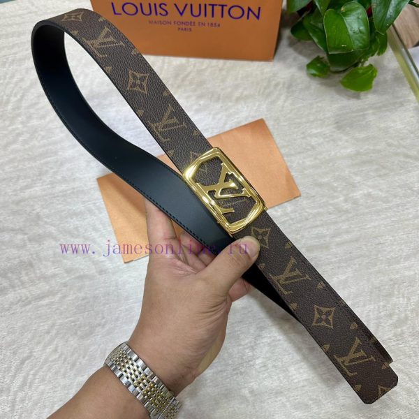 [Automatic belt buckle] LV width 3.5mm double-sided imported top layer cowhide production wi j7ucvul8 - Image 5