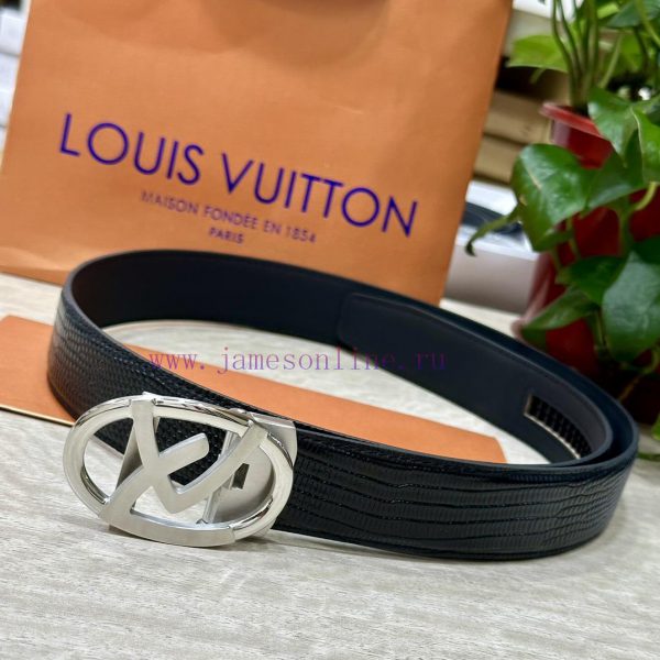 [Automatic belt buckle] LV width 3.5mm double-sided imported top layer cowhide production wi iwcccc0f