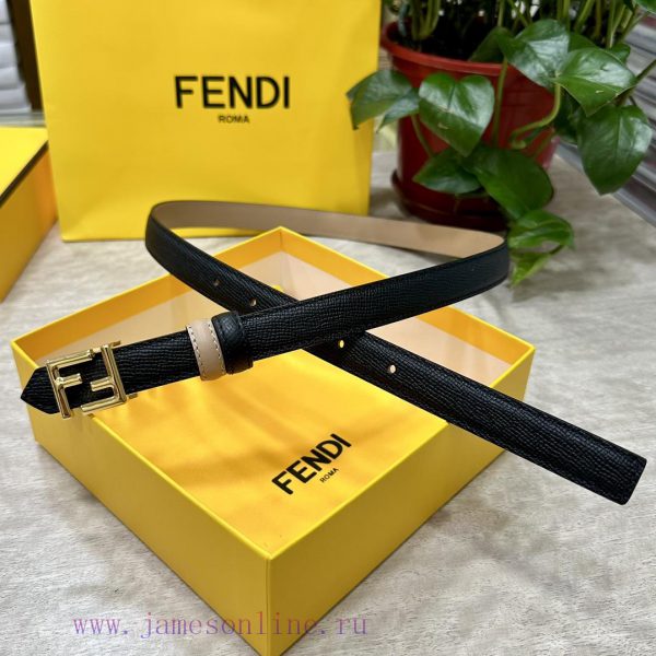 FENDL/Fendi width 20MM, imported calf leather, matched with ruthenium palladium plated F-buc nn7d15gx