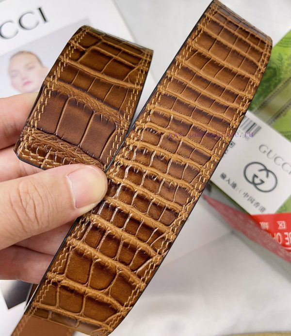 Belt Gucci Gucci's top tier replicaGucci belt 100% top layer cowhide, ensuring genuine leath 2lw1j22u - Image 9
