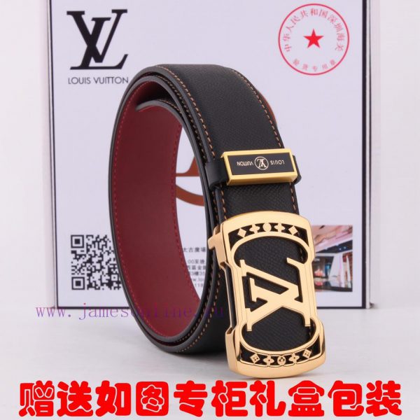 Belt LV Louis ️The waist belt is made of 100% cowhide, ensuring that the genuine leather is ms1hfjcg - Image 4