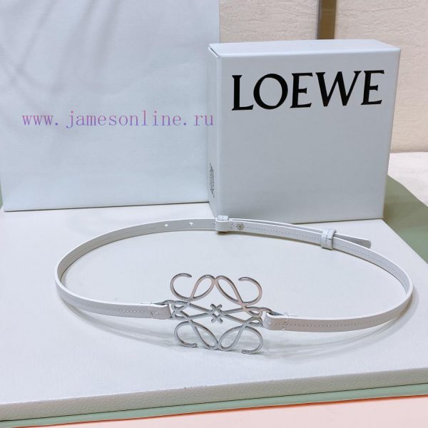 Luo Yiwei LOEWEOfficial synchronization of women's belt, hollow metal belt, smooth cowhide l b6crenni