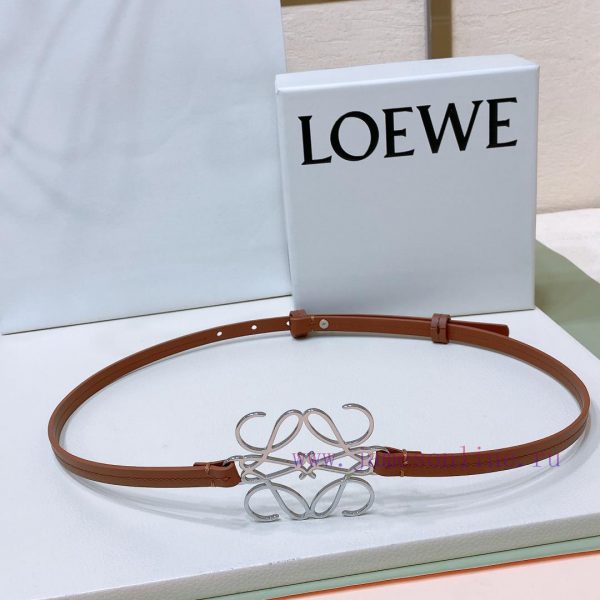Luo Yiwei LOEWEOfficial synchronization of women's belt, hollow metal belt, smooth cowhide l 76y9epup
