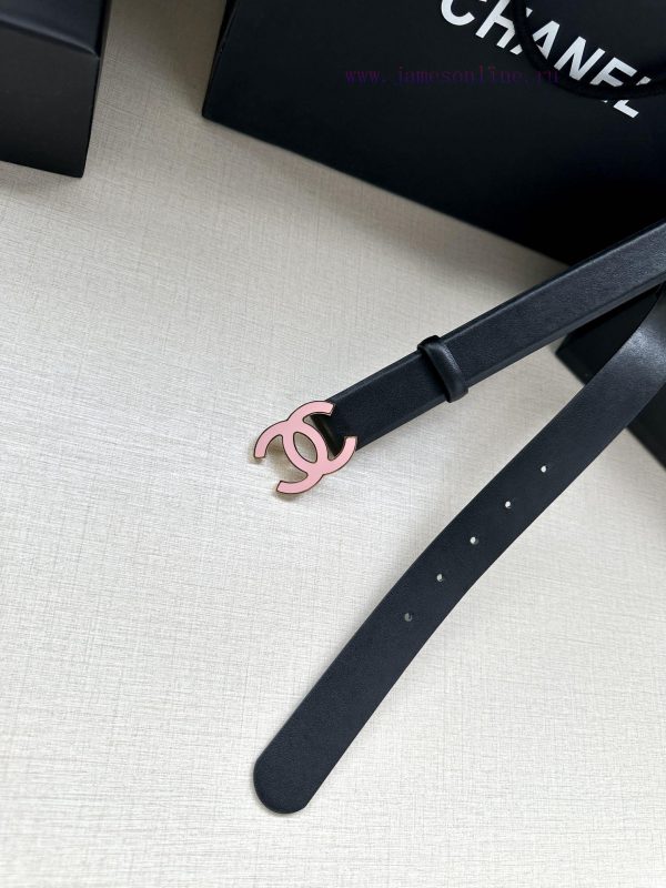 Width 3.0cm Chanel imported soft calf leather with clear grain, accessories gold silver/meta ggc7fgda - Image 9