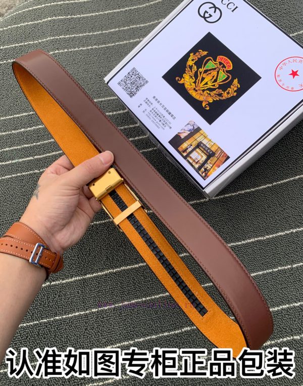 Belt Gucci Gucci automatic buckleThe waistband is made of 100% cowhide, ensuring the same qu u6lgrqi9 - Image 8
